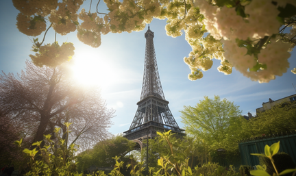 lynx spring time sunny day Paris Eiffel Tower 291fa594-55a5-490d-98a9-db13f054be2b